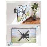 MOUNTUP Full Motion TV Wall Mount for Most 26-60 Inch TVs, Max VESA 400x400mm Wall Mount TV Bracket with Swivel Tilting Extension Level Adjustment for LED LCD Flat Curved TVs Up to 77 LBS, MU0018