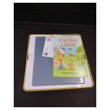 Candy Land Board Game Nostalgia Edition Game Tin 10 container damaged bottom right side