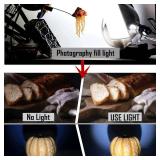 Flexible Led Panel,Electroluminescent Panel Sheet EL Tape Cuttable Soft for Mask Eye Cosplay Party Decor DIY-Continuous/Slow Flash/Fast Strobe 10x10cm white