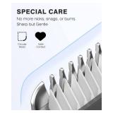 MANSPOT Manscape Hair Finishing Trimmers, Pubic Hair Trimmer for Men and Women, Electric Ball Trimmer Pubic Shaver,Hypoallergenic Ceramic Blade Heads,Waterproof Wet/Dry Groin Shaver,20 Times Usage