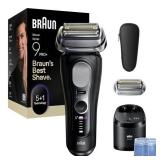 Braun Series 9 PRO+ Electric Shaver, Pro SensoAdapt, 6in1 SmartCare Center, Wet & Dry Razor, 9660CCPS, Black