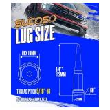 9/16-18 Spike Lug Nuts for 1994-2011 Dodge Ram 2500 3500, 2002-2010 Ram 1500, 1988-1997 Ford F250 F350, 2004-2009 Durango, 32PCS Spiked Lug Nuts 9/16-18 Chrome with Socket Key for Aftermarket Wheel