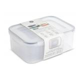 Brooklyn Steel Nested Snap Lid Food Storage Containers - Rectangular - 5 Containers - Grey