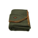 Arcturus Military Wool Blanket - Warm, Thick, Washable - Great for Outdoors, Camping, Stadium Blanket, Picnics, Travel - Car & Bushcraft Survival Kits (Olive Green)