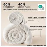 Bedsure Thick Heavy Warm Blankets for Winter, Soft Fleece Twin Blanket for Bed, GentleSoft Cozy Fluffy Thick Winter Christmas Cream Throws, Anti-Static 500Gsm Design, Twin XL, Cream, 66x90 Inch