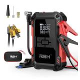 Car Jump Starter with Air Compressor 4000A Peak Battery Jump Starter 12V 150PSI Jump Box (up to 9L Gas,7.0L Diesel Engine) Auto Booster,LED Light & 15000MA with 65W USB Quick Charger and Type C