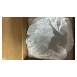 GoldSwift 3 Pack Clear Crackle Bell Shade Glass Lamp Shade Replacement, 5.9\"W x 5\"H, 1-5/8 Inch Fitter, Crackle Effect Glass Globe Cover for Chandelier Pendant Light Wall Sconce Lighting Fixture