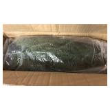 9FT Real Touch Norfolk Pine Christmas Garland with Lights Winter Artificial Faux Greenery Garland for Table Mantle Stairs Fireplace Wall Decor Outdoor Indoor Home Decorations (Battery Not Included)