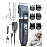 oneisall Dog Shaver Clippers Low Noise Rechargeable Cordless Electric Quiet Hair Clippers Set for Dogs Cats Pets