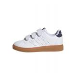 Adidas Unisex-Kids Advantage Base 2.0 Sportswear, White/Shadow Navy/Gum, 13