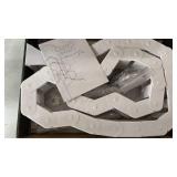 Ultimate Setup Under Desk Cable Management Vertebrae - Perfect for Sit Stand Desk - White, 133 cm