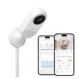 Cheego X3 Pro Smart Baby Monitor with Real-Time Contactless Breathing& Sleep Tracking, Cry& Face Cover Detection, Wall Mount& 2K Wi-Fi HD Video Camera and 2-Way Talk, Nightlight and Night Vision
