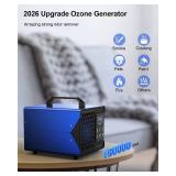 ONAMOR Digital Ozone Generator Odor Eliminator 180,000mg, High Capacity Ozone Machine Odor Removal Up to 8,000 Sq.Ft, Ionizer Deodorizer Ozonator for Home, Car, Smoke, Pet Room
