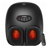 Snailax Foot Massager with Heat, Deep Kneading Compression Vibration Foot Massager for Neuropathy Plantar Fasciitis, Feet Massager Machine Remote Control, Foot Warmer Fits Size 13,Gifts for Men Women