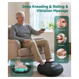 Snailax Foot Massager with Heat, Deep Kneading Compression Vibration Foot Massager for Neuropathy Plantar Fasciitis, Feet Massager Machine Remote Control, Foot Warmer Fits Size 13,Gifts for Men Women