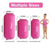 PPXIA Gymnastics Air Roller Air Barrel Inflatable Tumbling Mat, Tumble Track Backhandspring Mat Gymnastic Equipment with Pump for Yoga Training Cheerleading Home Use