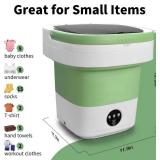Portable Washing Machine, 16L Upgraded Mini Laundry Machine with Spin Basket, 3 Cleaning Modes Suitable for Small Clothes, Foldable Design Ideal for Home, Campain, Hotel and Apartment