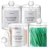 Bathroom Organizers and Storage,4 Pack Bathroom Accessories,Bathroom Decor,Home Decor,Bathroom Storage and Organization,Qtip Holder for Room Decor Aesthetic