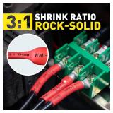 haisstronica 360PCS Heat Shrink Tubing,3:1 Ratio Adhesive Lined Marine Heat Shrink Tube Kit 8 Sizes(3/32\"-5/8\") Green