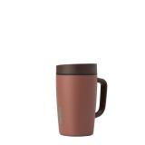 Owala SmoothSip Slider Stainless Steel Insulated Travel Mug with handle, 100% Leak Proof, For Hot and Cold Drinks, Travel Friendly with Sliding Lock Lid, 12oz, BPA Free, Leak Proof, Cozy Cocoa