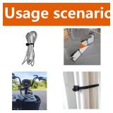 50-Piece YELIER Ball Bungee Cord (Black, 4\"), UV Resistant, Antioxidant, Secure Tie Down