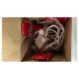 Enhon Electric Climbing Santa Claus on Ladder Decoration, 26 Inch Animated Musical Santa Claus up and Down to Christmas Tree with Bag Moving Indoor Ornament for Home Gift Party Decor