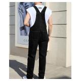Yuanbang Denim Overalls Mens Pants Work Utility Jumpsuit Stretch Jeans Bib Coveralls(Black,XL)