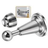 Door Stopper, Magnetic Door Stop, Soft-Catch Magnetic Door Catch, Door Hold Open, Stainless Steel, Brushed Satin Nickel Chrome, Hold Your Door Open Softly, Wall Mount, 1 Pack