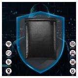 OFASIZEN Faraday Bags, Anti-Tracking Faraday Cage, Set of 4 Sizes for Laptops, Tablets, Phones and Car Keys, RFID Signal Blocker Pouch, Fireproof & Waterproof (Black)