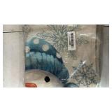 AVOIN colorlife Winter Snowman Joy Snowflake Christmas Throw Pillow Covers, 20 x 20 Inch Xmas Tree Winter Holiday Buffalo Plaid Cushion Case Decoration for Sofa Couch Set of 4