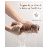 YFONG 3 Pack Hair Drying Towels, Hair Towel with Button, Super Absorbent Microfiber Hair Towel for Curly Hair, Fast Drying Hair Wraps for Women Girls, Microfiber Towel for Hair