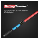 RoadHero 1 Pack Traffic Wand, 21 Inch Led Traffic Control Baton, Safety Light Wands with 2 Flashing Modes, Air Marshaling Signal Wand with Side Clip for Airport, Parking, Car Directing