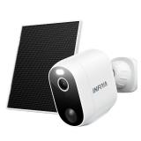 INFIYA 2K Outdoor Camera Wireless-Solar Camera Outdoor Wireless for Home Surveillance with AI Human Detection&Push Notifications, Color Night Vision, Easy Setup, 2.4GHz Wi-Fi, Works with Alexa, Z1 1P