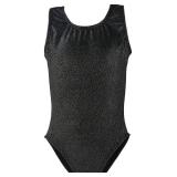 Dancina Girls Gymnastics Tank Top Leotard Dancewear Sparkle Black 10
