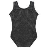 Dancina Girls Gymnastics Tank Top Leotard Dancewear Sparkle Black 10