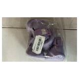 DOGOYS Dog Shoes, Dog Sandals for Hot Pavement, Non-Slip Waterproof Dog Booties for Winter Snowy Day and Summer, Adjustable Straps Easy-Clean Beach Outdoor Pet Boots Rugged Sole-4Pcs Purple