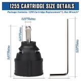 1255 Replacement Cartridge for Moen Single Handle Kitchen Lavatory Model Fixes Leaks Includes a Hex Wrenchï¼1 Pack)