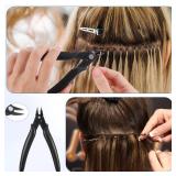 JJUNW Hair Extension Tools Kit - Keratin Bond Cutting Pliers with An Opening Spring, Mini Hair Pliers for Micro Nano Ring Hair Extensions Opener and Removal Tool