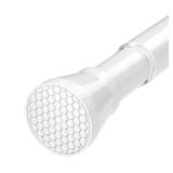 Tension Rod for Windows 28 to 48 Inch,Spring Curtain Rods No Drilling 7/8\" Diameter White Tension Rods Adjustable Curtain Rods Expandable Pressure Spring Tension Rods for Closet, Doorway