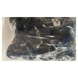 Liliful 15 Pcs Velvet Christmas Balls Bulk Flocked Christmas Tree Ball Ornaments Plastic Xmas Decorative Hanging Ornaments(Navy Blue)