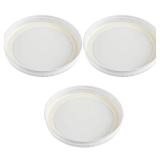 The Kombucha Company - 3-Pack White Metal Lids for 1 Gallon & 1/2 Gallon Wide Mouth Glass Jars â 110mm (4.33\") Fit â Food-Grade, Leak-Resistant Caps (Jars Not Included)