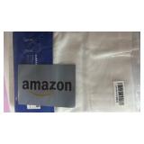 MIULEE White Linen Curtains Short 60 Inch Length 2 Panels for Kitchen Bedroom, Soft Thick Linen Textured Window Drapes Semi Sheer Light Filtering Back Tab Rod Pocket Burlap Look Decor