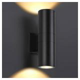 DAKAFUL Up and Down Wall Lights 1 Pack, Cylinder Outdoor Wall Sconce Light Aluminum Modern Outdoor Light Fixture and Exterior Wall Sconces Anti-Rust Waterproof for Porch Patio Wet Location Door Way