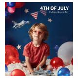 Geyiie Fighter Jet Airplane Toy for Toddlers 3â5 with Lights & Sounds, Durable Diecast Metal Airplane Model, for Boys & Girls, Indoor Play