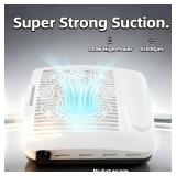 Kylara Nail Dust Collector,100W/4500RPM with Adjustable Vacuum Fan Dust Collector for Beginner DIY with Reusable Filter,Powerful Dust Suction Machine for Acrylic Nail Polishing Home/Salon