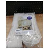 MIULEE Pinch Pleated Thick Linen Curtains 92 Inches Long 2 Panels for Living Room Bedroom, Pinch Pleat Drapes Back Tab Light Filtering Floor to Ceiling Semi Sheer Natural Farmhouse Window Curtains