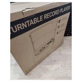 WOCKODER Vintage Record Players for Vinyl with Speakers Belt-Driven Retro Turntable LP Player Support 3-Speed, Bluetooth Playback, AUX-in, Headphone, RCA All-in-one Auto Stop Phonograph Wooden Brown