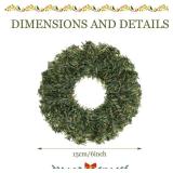 Yuxung 8 Pcs Mini Christmas Wreath Artificial Wreaths for Christmas Decorations Holiday Pine Wreaths for Xmas Holiday New Year Door Home Window Party Decorations, 6 inch