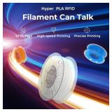 Creality Hyper PLA Filament 1.75mm, RFID 3D Printer Filament for High-Speed Printing up to 600mm/s, Â±0.03mm Accuracy, 1KG/Spool (2.2lbs), 3D Printing Filament for Most 3D Printers (Teal)