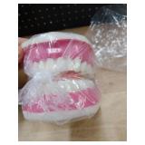 Evotech Dental Teeth Care Model, W/Giant Toothbrush, Kids Dental Care Teaching Demonstration Model, Speech Therapy Teaching Tool, Adult Standard Typodont Demonstration Teeth Model